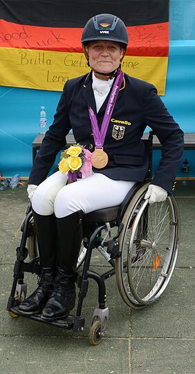 Die zweite(!) Goldmedaille: Hannelore Brenner