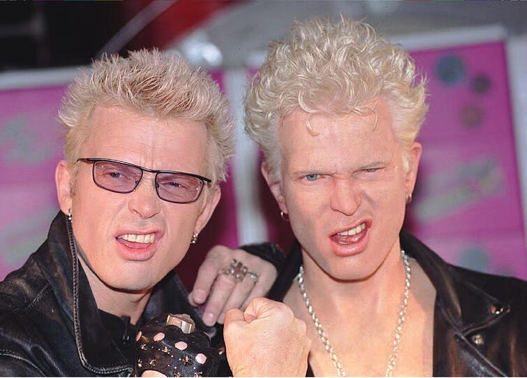 Original trifft Double: Punk-Rocker Billy Idol ist bereits seit 1996 im Londoner "Rock Circus" zu sehen, einer Filiale des berühmten Wachsfigurenkabinetts Madame Tussauds.