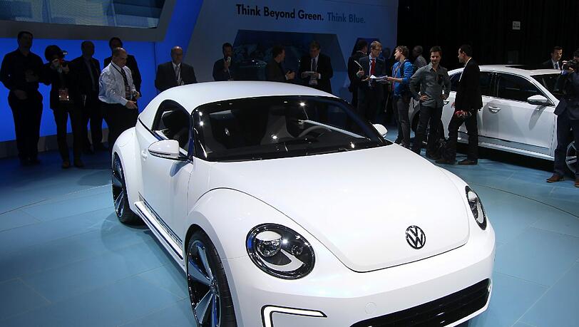 Die Studie E-Bugster präsentiert VW in Detroit als Weltpremiere. Die Studie E-Bugster präsentiert VW in Detroit als Weltpremiere.