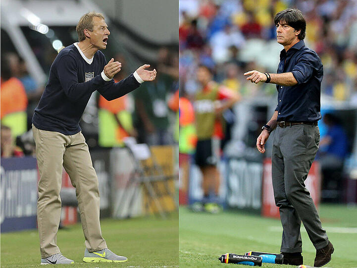 Klinsi mag es sportlich, Jogi eher schick am Spielfeldrand