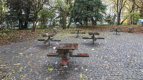 Der Nußbaumpark im Zentrum Münchens.