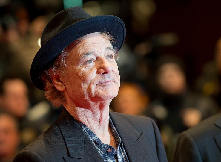 US-Schauspieler Bill Murray bei Premiere von "The Monuments Men" während der 64. Internationalen Filmfestspiele.