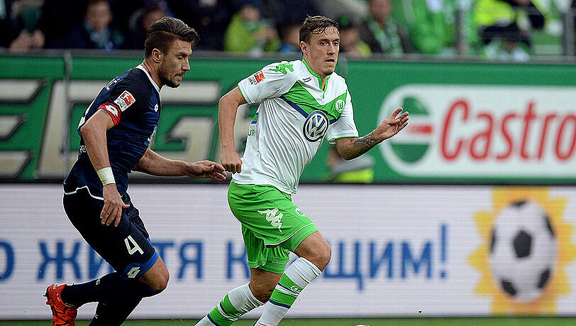 Der VfL Wolfsburg setzt auch gegen Eindhoven auf die Tore von Max Kruse (rechts) - hier im Duell mit dem Hoffenheimer Ermin Bicakcic. Der VfL Wolfsburg setzt auch gegen Eindhoven auf die Tore von Max Kruse (rechts) - hier im Duell mit dem Hoffenheimer Ermin Bicakcic.