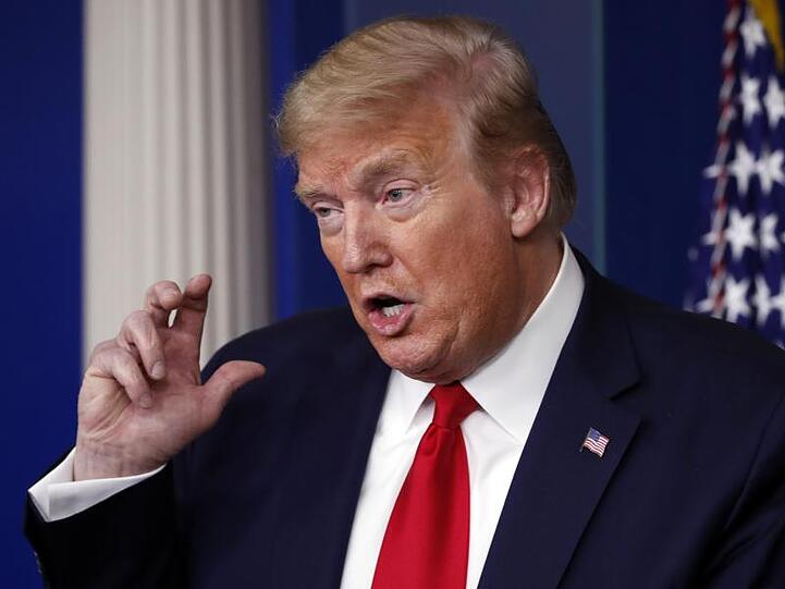 US-Präsident Donald Trump: "Wir wollen uns zuerst um unsere Bürger kümmern. Das müssen wir.".