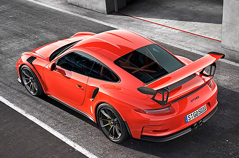 Der Porsche GT3RS brannte komplett aus.