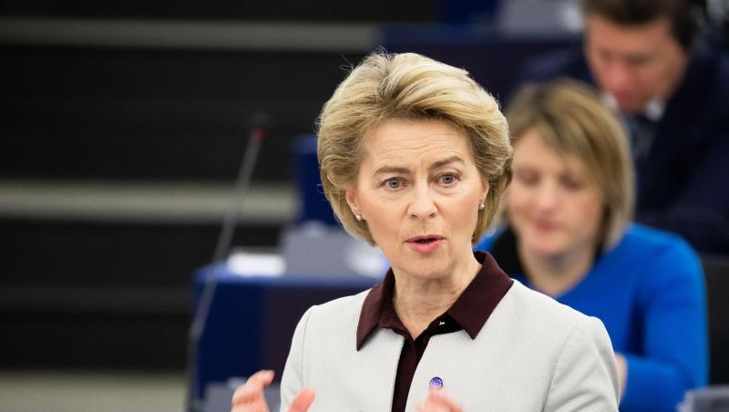 "Es sind etwa 75 Milliarden Euro weniger für die gesamte Periode": EU-Kommissionschefin Ursula von der Leyen. "Es sind etwa 75 Milliarden Euro weniger für die gesamte Periode": EU-Kommissionschefin Ursula von der Leyen.