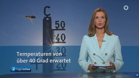 "Tagesschau"-Sprecherin Julia Niharika-Sen bei der 20-Uhr-Ausgabe: Klimathemen werden im &ouml;ffentlich-rechtlichen Fernsehen immer seltener aufgegriffen.