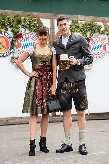 Robert Lewandowski und seine Frau Anna Lewandowska.