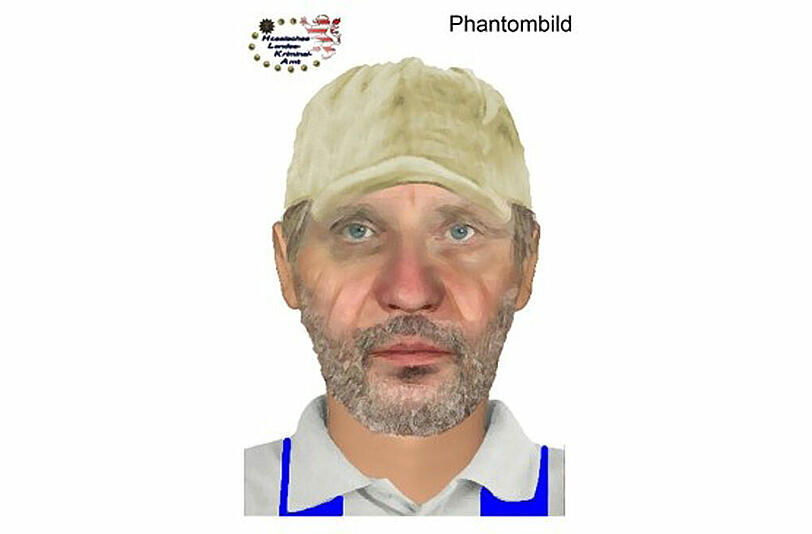Mit diesem Phantombild fahndet die Polizei in Hessen nach dem Polizistenmörder.