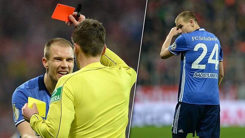Holger Badstuber musste in der 77. Minute mit Gelb-Rot vom Platz.