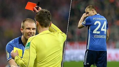 Holger Badstuber musste in der 77. Minute mit Gelb-Rot vom Platz.