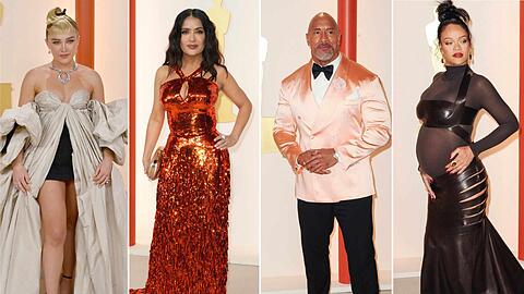 Tops und Flops: Die Highlights vom roten Teppich der Oscars 2023...