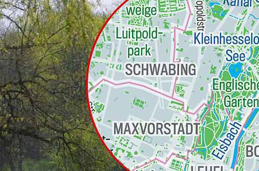 Viel Grün zwischen Grau: Die Bilderstrecke zeigt, wo es in München Parks, Grün- und Erholungsflächen gibt &ndash; und wo Wasser.