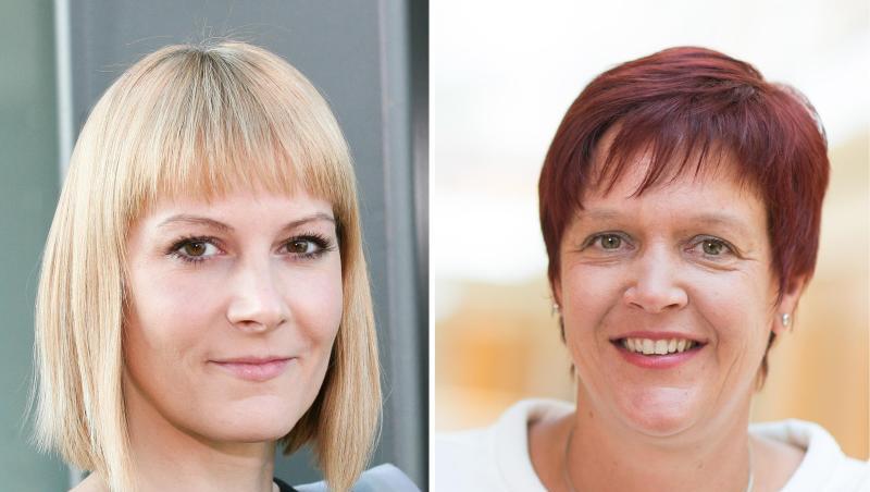 Die Bildkombo zeigt die Bundestagsabgeordneten Nicole Gohlke (l) und Susanne Ferschl (beide Die Linke).
