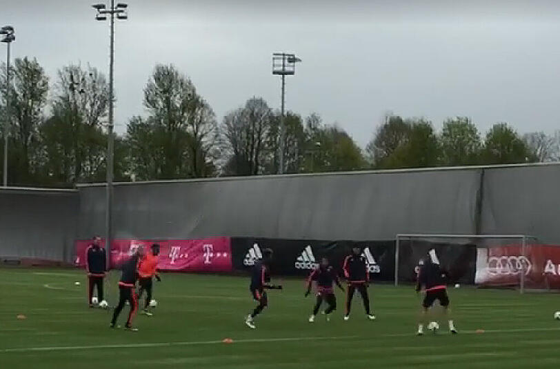 Geheimes Abschlusstraining vor dem Champions-League-Halbfinale: Mit dabei: Jérome Boateng
