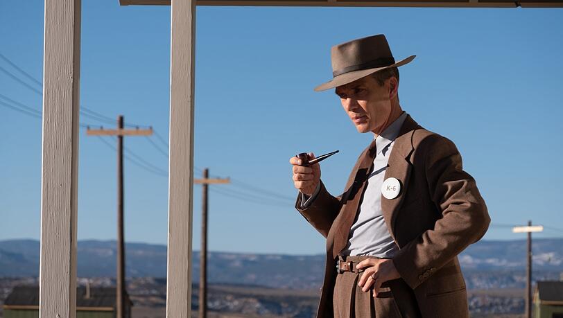 Cillian Murphy in der Rolle des Physikers und Atombomben-Entwicklers Robert Oppenheimer. Cillian Murphy in der Rolle des Physikers und Atombomben-Entwicklers Robert Oppenheimer.