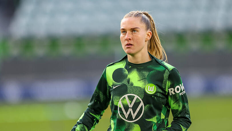 Die neue Vize-Kapitänin der DFB-Frauen: Wolfsburgs Janina Minge. Die neue Vize-Kapitänin der DFB-Frauen: Wolfsburgs Janina Minge.