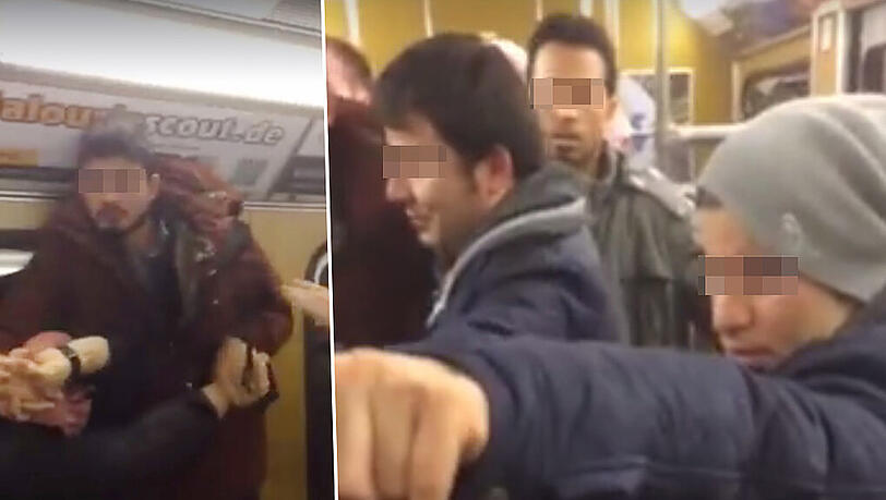 „Schluss jetzt! Benehmt euch hier!“ Szenen aus dem Video, das mehrere Hunderttausend Menschen gesehen haben. Die Täter stehen jetzt vor Gericht. „Schluss jetzt! Benehmt euch hier!“ Szenen aus dem Video, das mehrere Hunderttausend Menschen gesehen haben. Die Täter stehen jetzt vor Gericht.