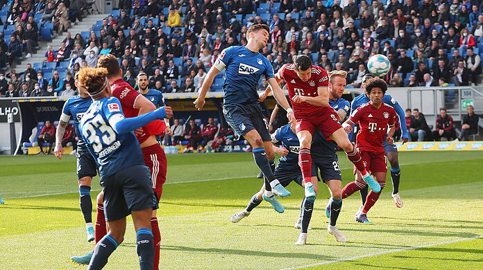 Robert Lewandowski trifft auch gegen die TSG 1899 Hoffenheim.