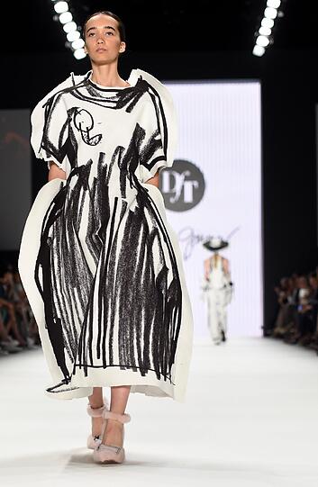 Modepräsentation des Labels "Designer for Tomorrow" by Fashion ID während der Mercedes-Benz Fashion Week.