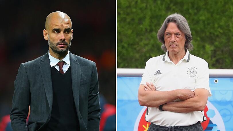 Pep Guardiola (links) und Hans-Wilhelm Müller-Wohlfahrt pflegten beim FC Bayern kein gutes Verhältnis. Pep Guardiola (links) und Hans-Wilhelm Müller-Wohlfahrt pflegten beim FC Bayern kein gutes Verhältnis.