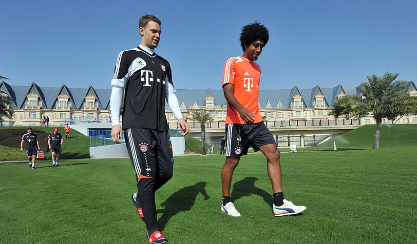 Die Bayern im Trainingslager in Doha, Tag 2.