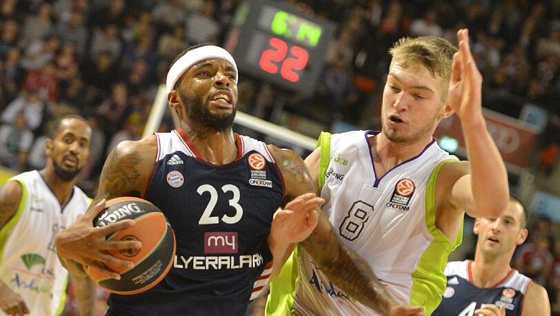 Bayern-Star Malcolm Delaney. Bayern-Star Malcolm Delaney.