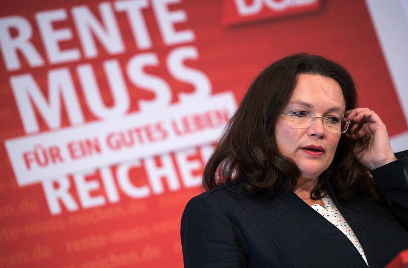 Hat derzeit alle Hände voll zu tun: Sozial- und Arbeitsministerin Andrea Nahles (SPD).