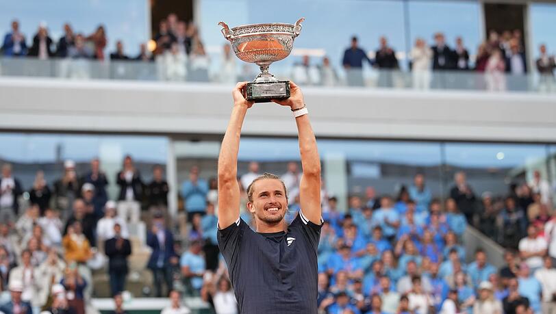 Am Ziel seiner Tr&auml;ume angelangt: Alexander Zverev.