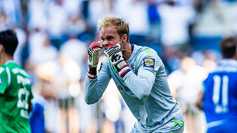 Völlig bedient: Löwenkeeper Hendrik Bonmann