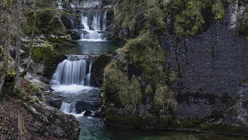 Am Rottachfall herrscht in der Regel himmlische Ruhe. Am Rottachfall herrscht in der Regel himmlische Ruhe.