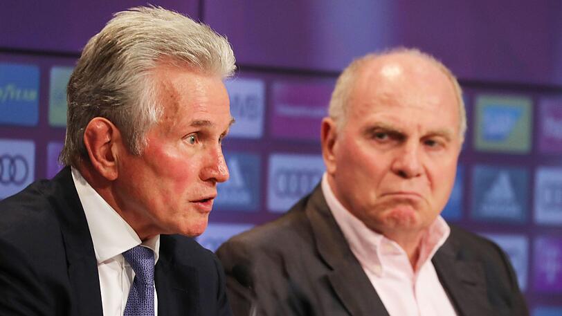 Enge Vertraute: Trainer Jupp Heynckes (li.) und Uli Hoeneß, Präsident des FC Bayern.