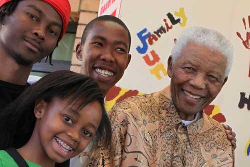 Zenani mit Nelson Mandela