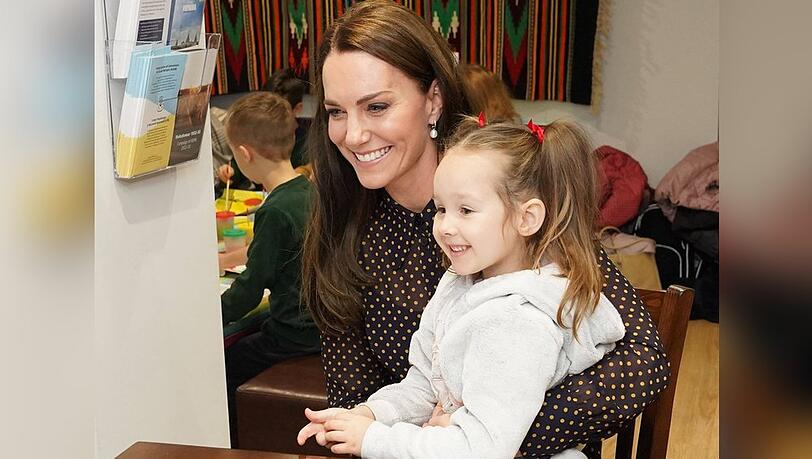 Royales Treffen: Prinzessin Kate und die fünfjährige Ukrainerin.