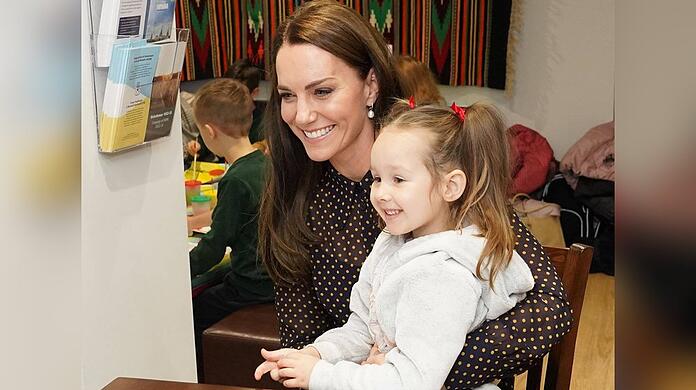 Royales Treffen: Prinzessin Kate und die fünfjährige Ukrainerin.