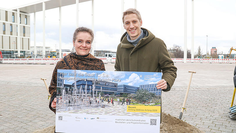 Baureferentin Jeanne-Marie Ehbauer und Bürgermeister Dominik Krause haben am Freitag die Pläne erklärt. Baureferentin Jeanne-Marie Ehbauer und Bürgermeister Dominik Krause haben am Freitag die Pläne erklärt.