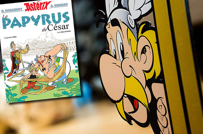 Eine Münchner Buchhandlung hat den neuen Asterix-Band versehentlich zwei Tage zu früh in die Auslage gelegt.