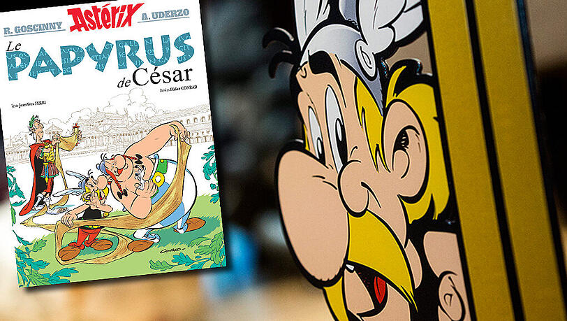 Eine Münchner Buchhandlung hat den neuen Asterix-Band versehentlich zwei Tage zu früh in die Auslage gelegt. Eine Münchner Buchhandlung hat den neuen Asterix-Band versehentlich zwei Tage zu früh in die Auslage gelegt.