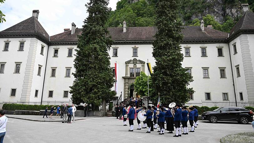 Das Schloss Hohenems in Vorarlberg: Wo einst Kaiserin Sisi oftmals weilte, feierten die Hochzeitsgäse.