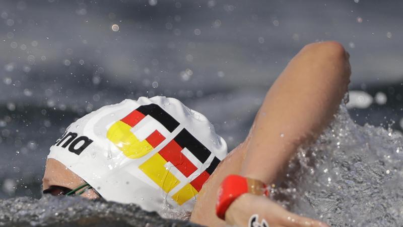 Holt WM-Bronze im Freiwasserschwimmen über fünf Kilometer: Leonie Beck. Holt WM-Bronze im Freiwasserschwimmen über fünf Kilometer: Leonie Beck.