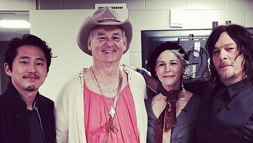Steven Yeun, Bill Murray, Melissa Mc Bride und Norman Reedus (v. l. n. r.) Steven Yeun, Bill Murray, Melissa Mc Bride und Norman Reedus (v. l. n. r.)