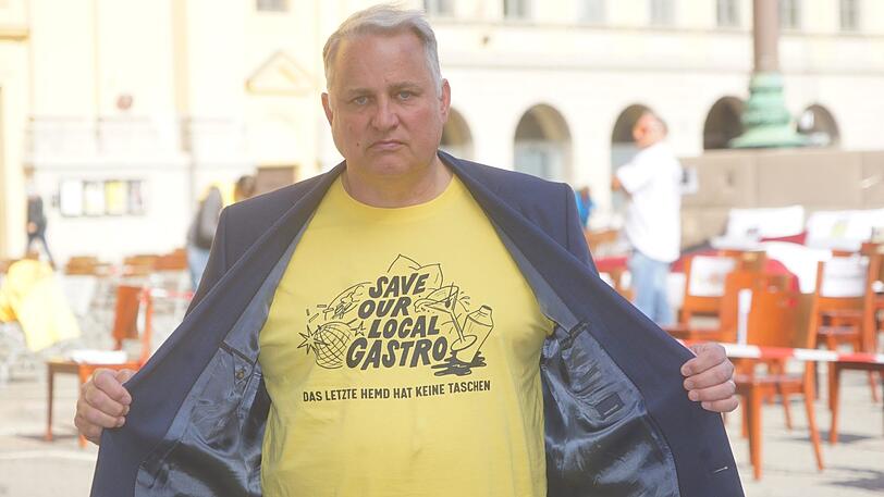 Christian Schottenhamel wirbt für die Rettung der Gastro.