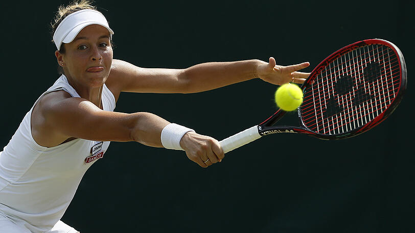 Umsonst gestreckt: Tatjana Maria ist in Wimbledon gescheitert.