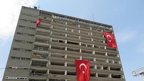 Das von Putschisten angegriffene Polizei-Hauptquartier in Ankara, aufgenommen im August 2016.