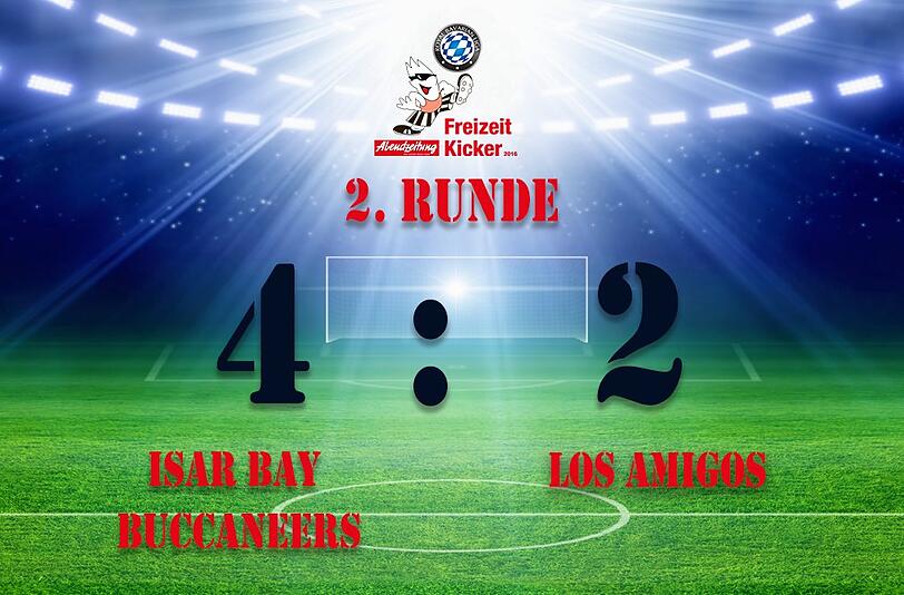 Die Isar Bay Buccaneers gewinnen mit 4:2 gegen Los Amigos.