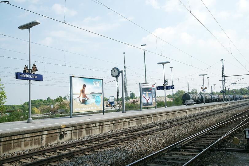 Bahnhof Feldkirchen, hier ereignete sich der schreckliche Unfall