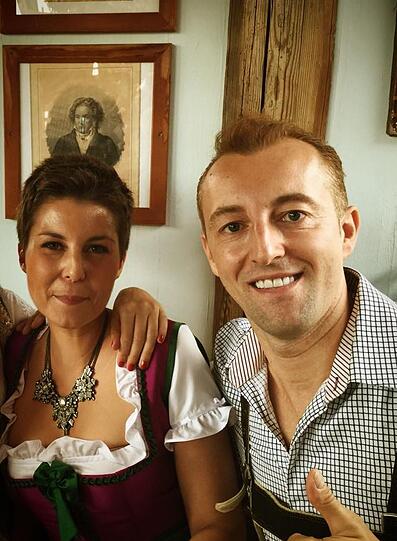 Sat.1-Promi-Reporterin Vanessa Blumhagen und Mario-Max Prinz zu Schaumburg-Lippe.
