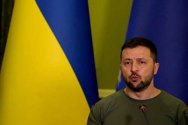 Der ukrainische Präsident Wolodymyr Selenskyj. Der ukrainische Präsident Wolodymyr Selenskyj.