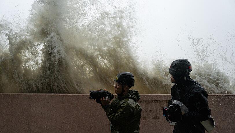 Der Taifun "Ragasa" im September war einer der schwersten Stürme der zu Ende gegangenen Wirbelsturmsaison. In Hongkong richtete er Schäden an. (Archivbild)