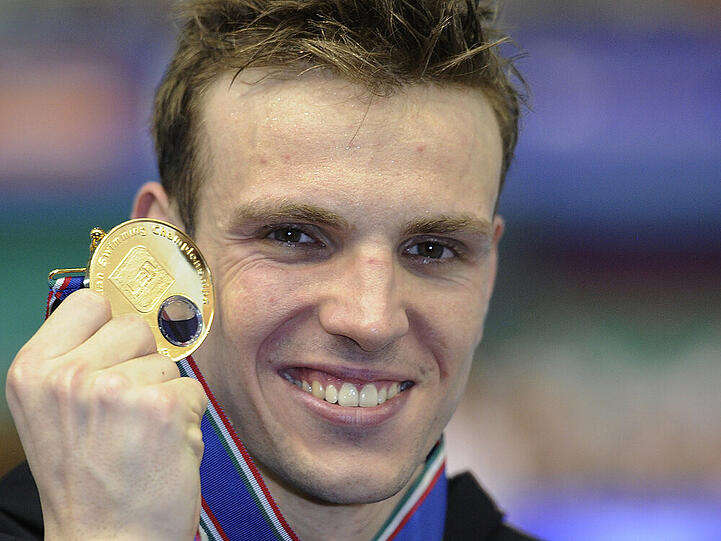 Paul Biedermann bei der Schwimm-EM im Jahr 2012